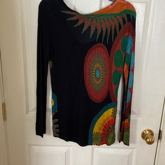 Desigual Lightweight Multicolor Sweater - Picture 4 of 8